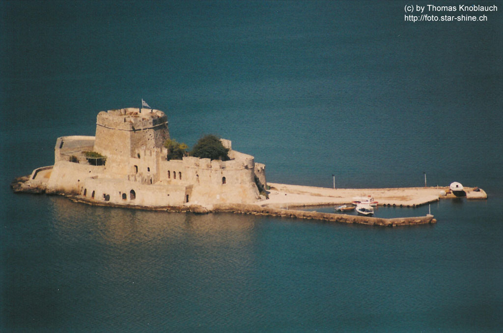 Bourtzi Fort at Nafplio harbour